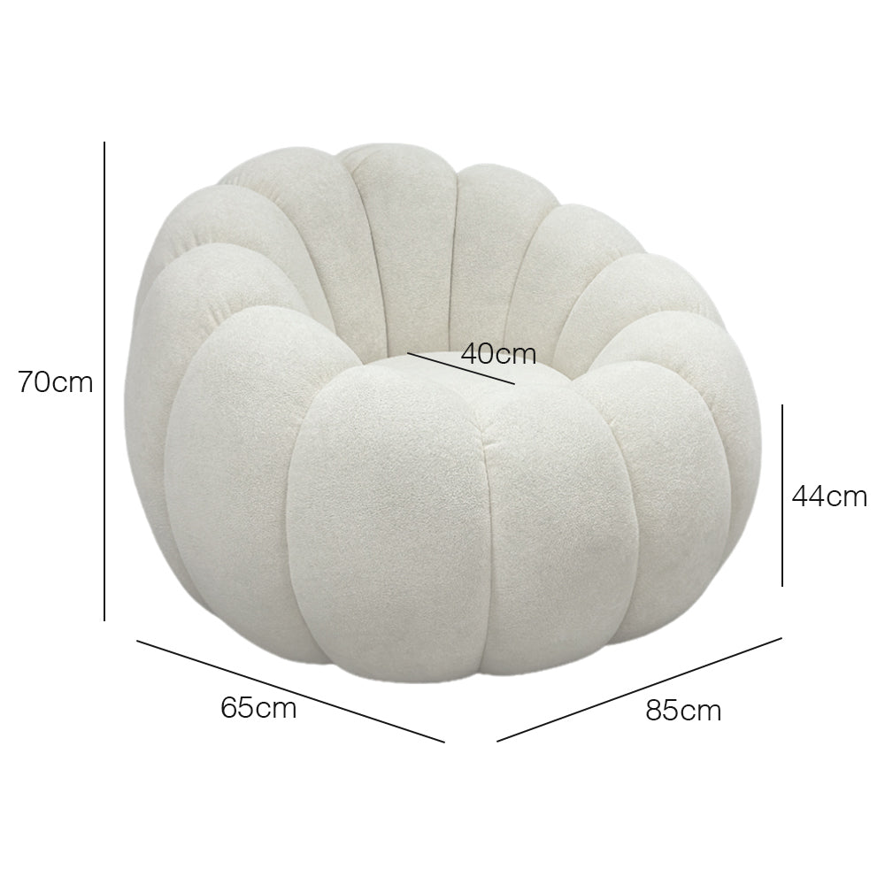 Lucia Swivel Armchair - Modern Upholstered Accent Chair with 360° Rotation, Comfortable Lounge Chair for Living Room, Bedroom, Office - Perfect for Relaxing, Reading & Home Decor