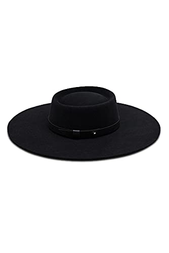 Authentic Gaucho Hat - Buenos Aires Style Quintana Wool Felt Cowboy Hat for Men - Perfect for Western Rides, Country Music Festivals & Outdoor Adventures