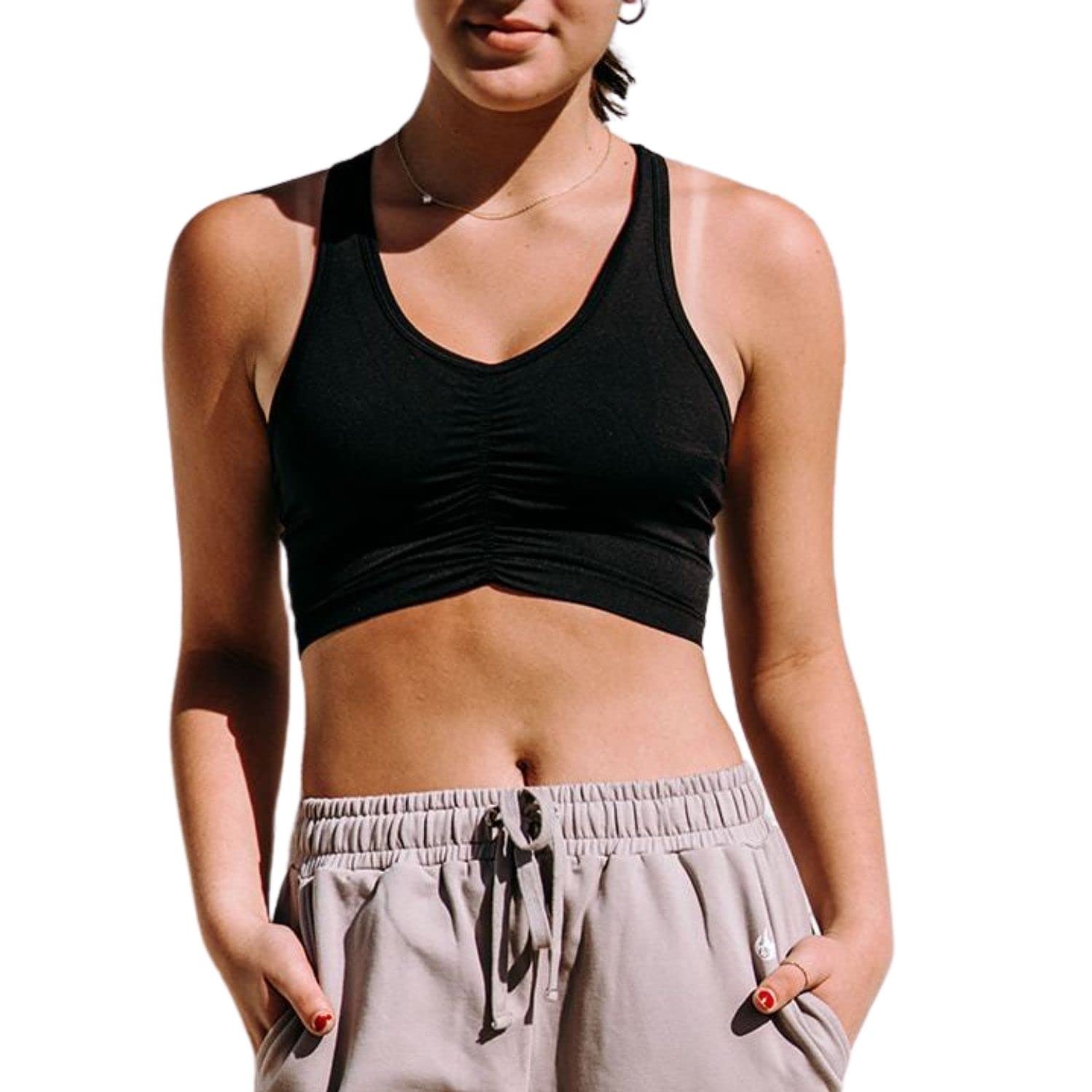 Werk Dancewear Onyx Bra Top - Stylish Dance Activewear for Women | Perfect for Ballet, Yoga & Fitness Workouts