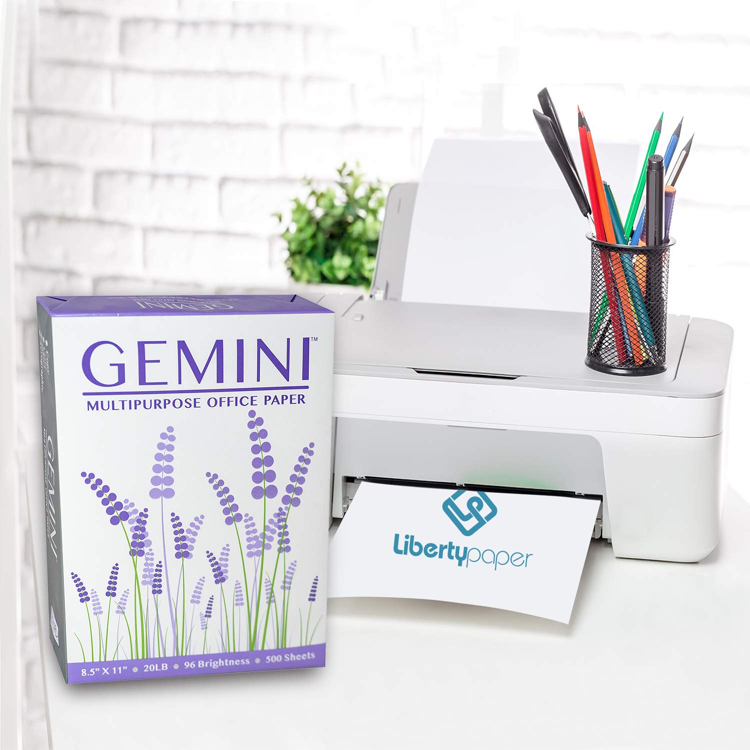 Gemini Pallet Paper - Bright White 20# Copy Paper, 8.5” x 11 Letter Size, FSC Certified Printer Paper for Office, School & Home Printing Needs