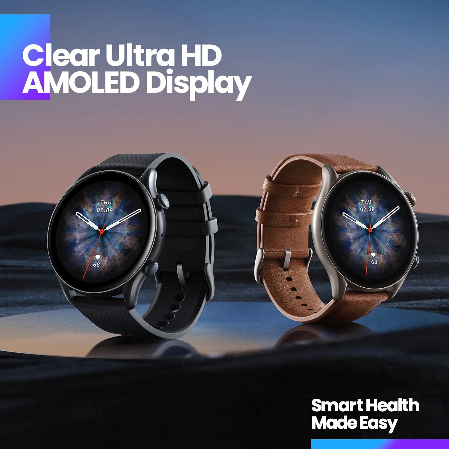 Amazfit GTR 3 Pro Smart Watch for Men - 12-Day Battery Life, Alexa Built-in, Bluetooth Call & Text, GPS, 150+ Sports Modes, 1.45