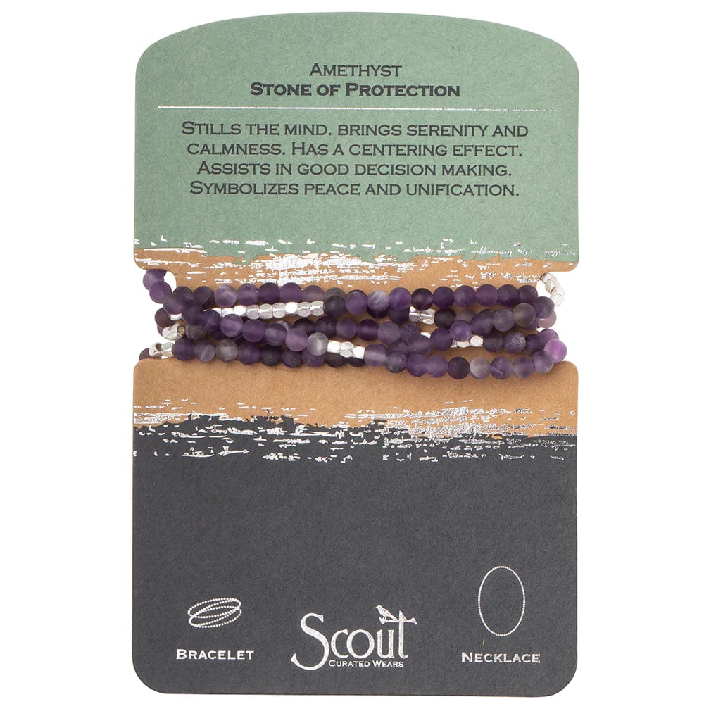 Natural Amethyst Crystal Wrap Bracelet for Protection, Healing & Positive Energy – Perfect for Meditation, Yoga & Spiritual Wellness