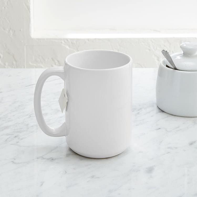 Infinity Symbol Coffee Mug - 15 oz Large White Ceramic Cup for Tea, Hot Chocolate & Office Use - Unique Gift Idea for Coffee Lovers
