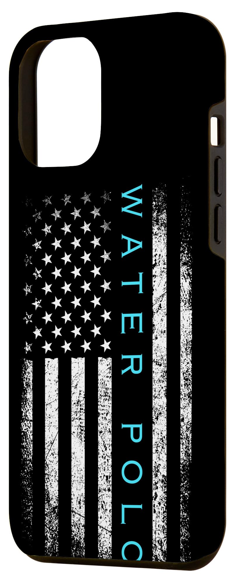 iPhone 12 Pro Max Case - Patriotic Water Polo Design with USA Flag - Perfect Gift for Players, Coaches & Sports Fans - Durable Protection for Daily Use, Games & Team Events