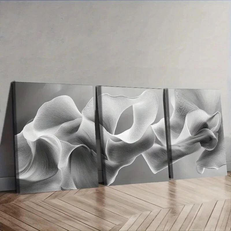 3-Piece Abstract Art Deco Classic Wall Art Set - Framed Canvas 40x60cm (16x24in) - High Quality Print - 100% Australian Made - Ready to Hang - Perfect for Living Room, Bedroom & Office Decor