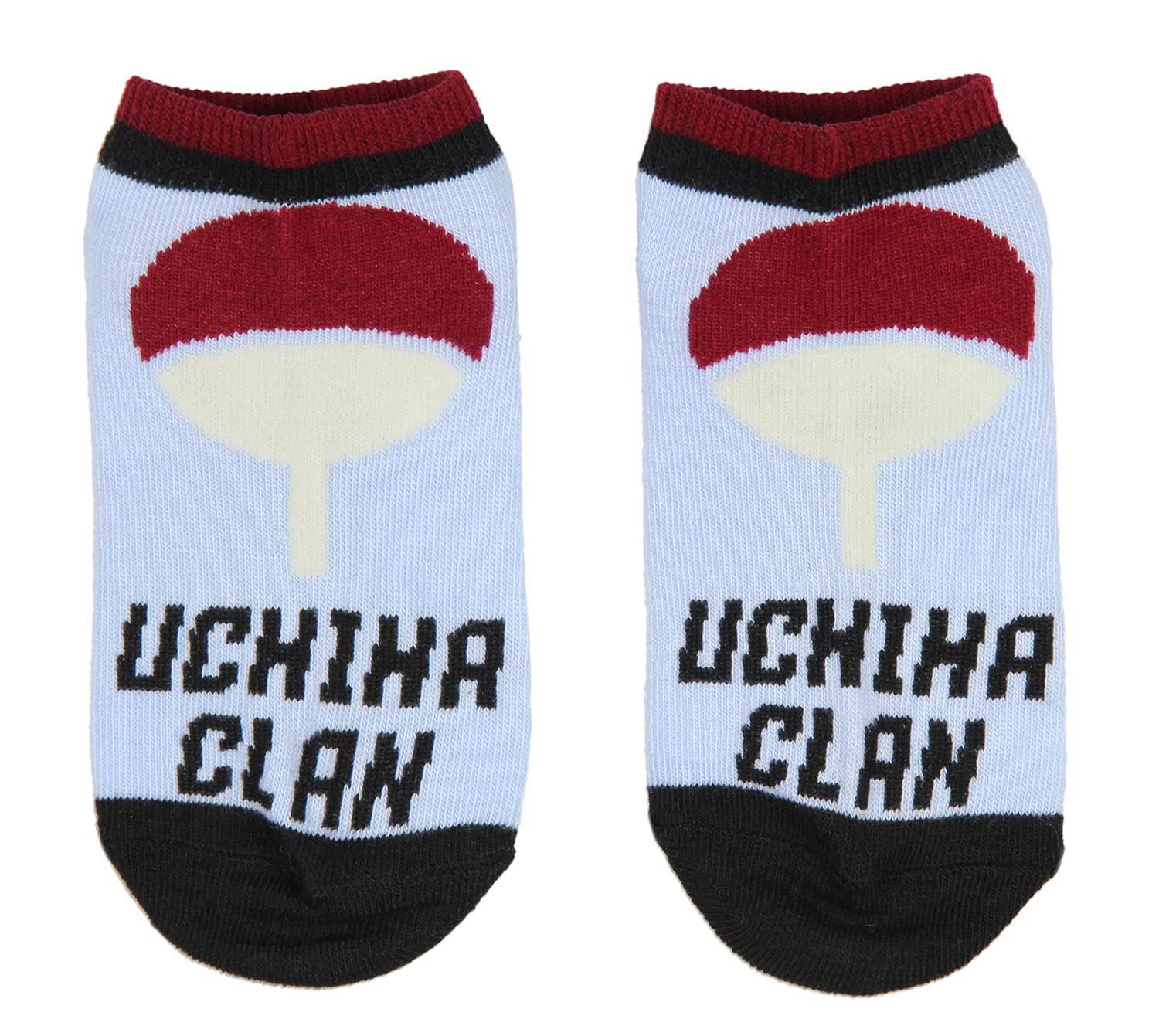 **Naruto Shippuden Boys' Socks - Akatsuki, Uzumaki & Uchiha Clan Hidden Village Design - 4 Pairs Kids Ankle No-Show Socks - Perfect for Cosplay, Anime Fans & Casual Wear**