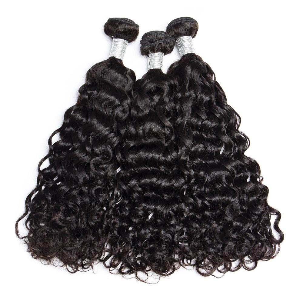 Natural Black Virgin Human Hair Frontal Bundles with Curly Texture - Perfect for Weaves, Wigs, and Protective Styling