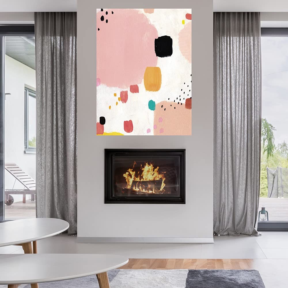 Hand-Painted Fine Art Canvas Wall Decor by Artist Joelle Wehkam - Cotton Flurry Design for Living Room, Bedroom, Office & More - Ready to Hang 35