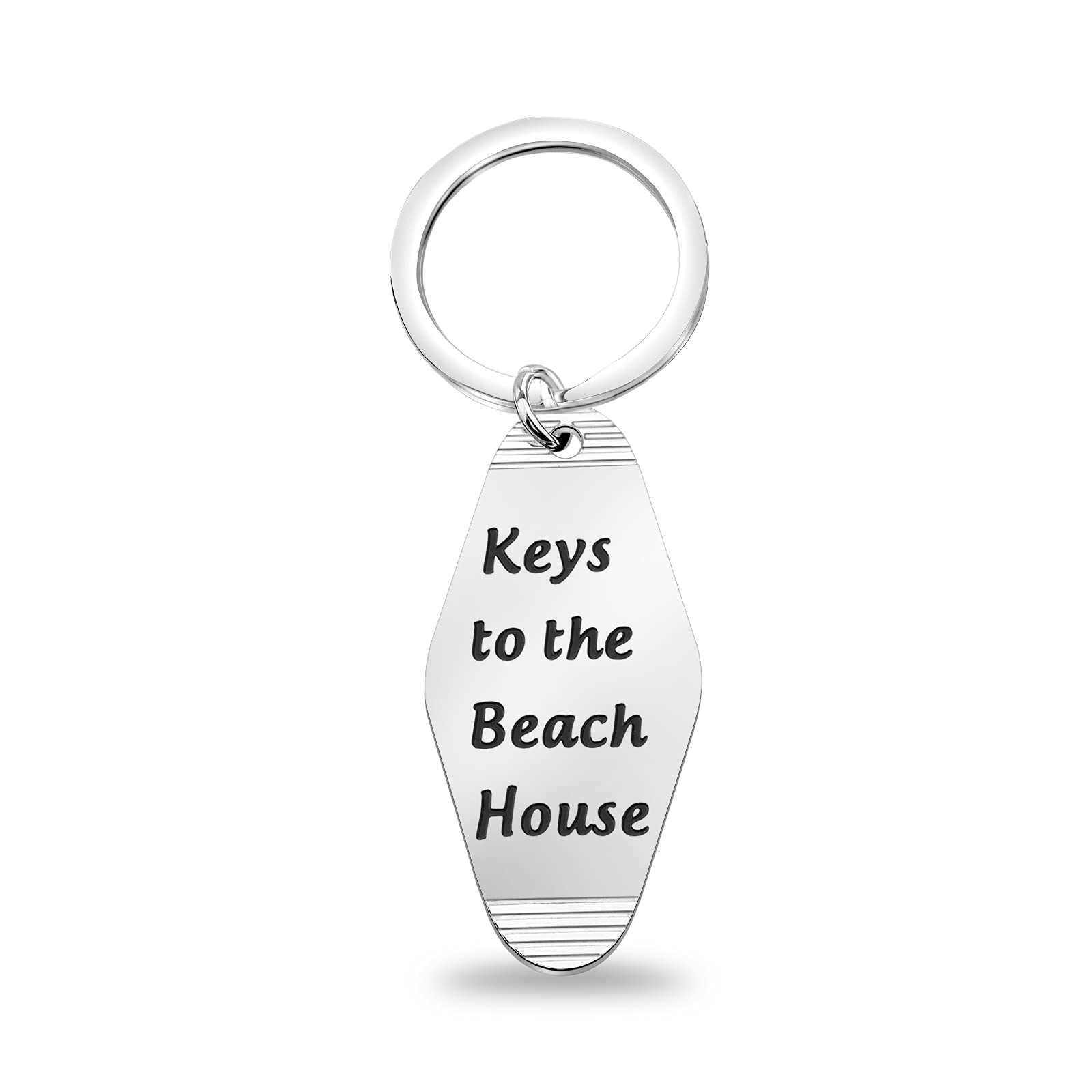 ENSIANTH Beach House Keychain - Lake & Cabin Vacation Home Keychain - Personalized Hotel Keychain Gift for Beach Lovers (Perfect for Vacation Rentals, Airbnb Hosts & Coastal Home Decor)