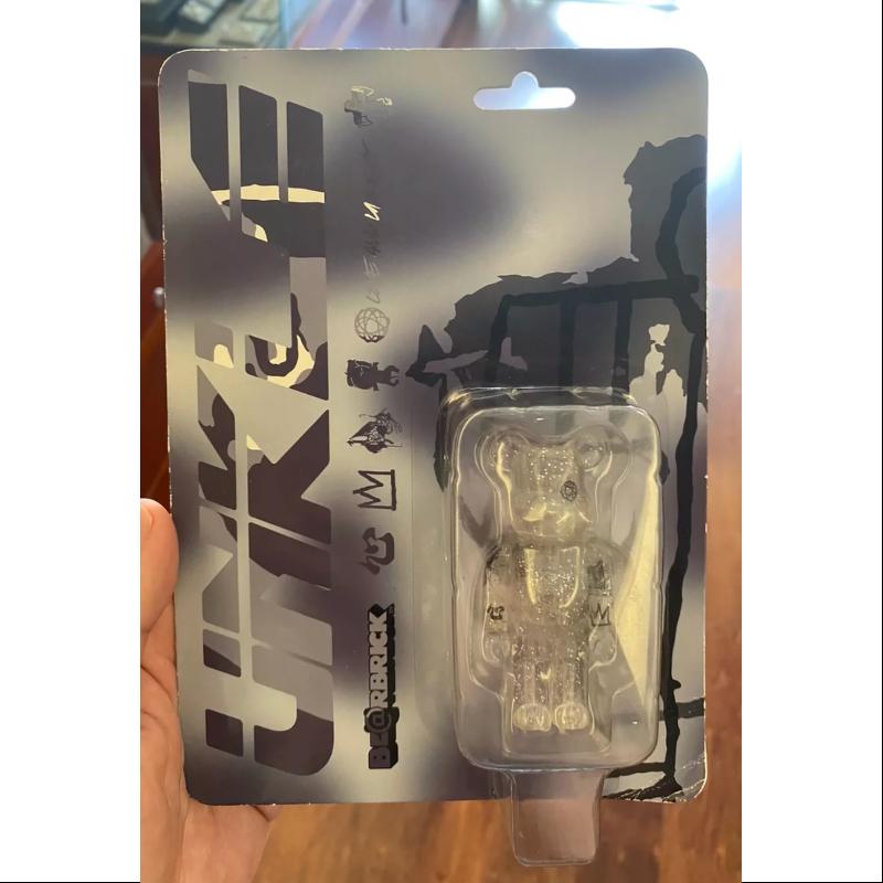 Limited Edition Medicom Be@rbrick UNKLE Futura Clear 100% Collectible Vinyl Figure - Perfect for Display, Gifts & Anime Enthusiasts