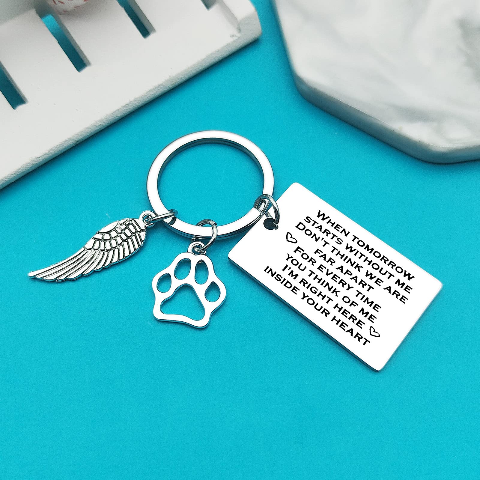 Xiahuyu Pet Memorial Keychain - Personalized Sympathy Gifts for Loss of Dog or Cat - Remembrance Keepsake for Pet Lovers - Perfect for Pet Loss Comfort & Memorial Ceremonies