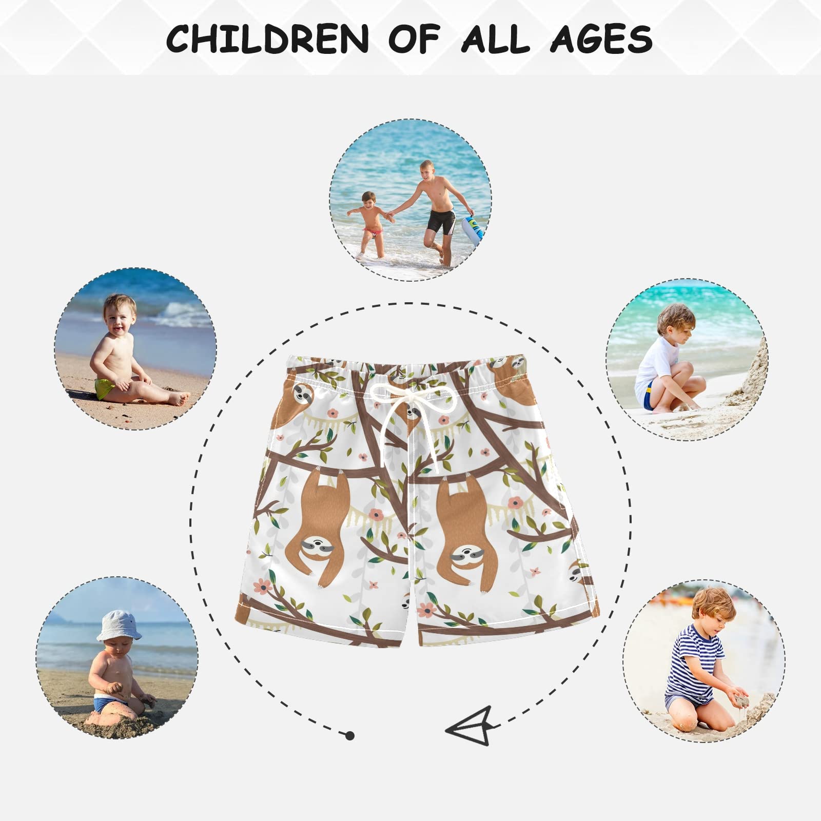 **Boys Swim Trunks for Kids 2-14 Years - Quick Dry Swim Shorts with UPF 50+ Sun Protection for Beach, Pool & Water Play**    *Optimized for Google SEO with keywords like 