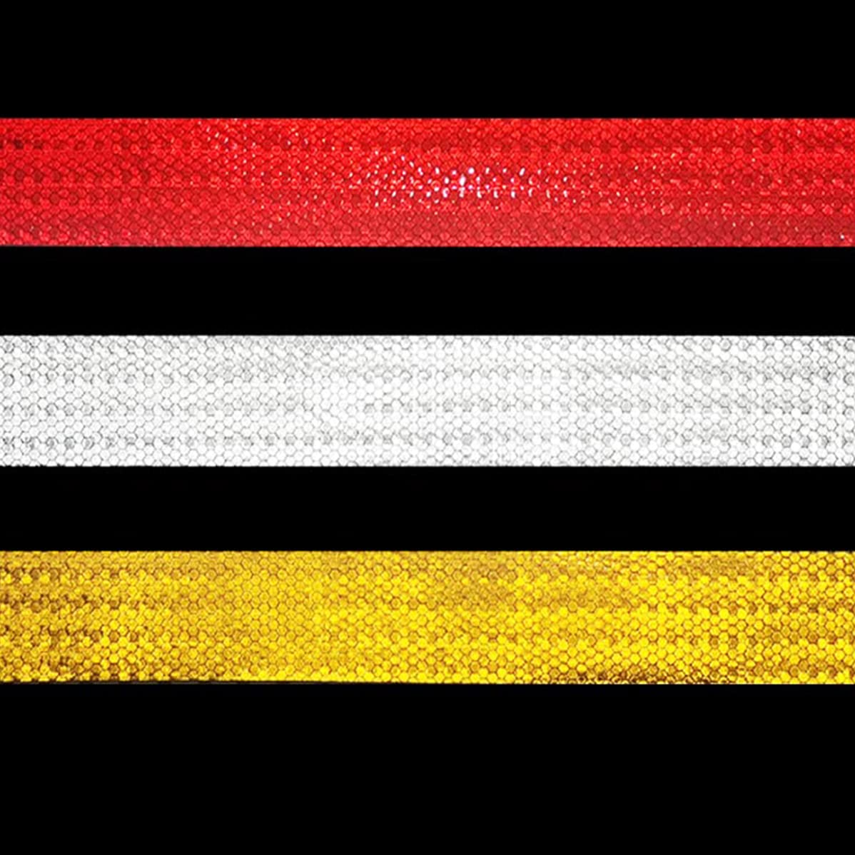 High Visibility Reflective Tape - Waterproof, Strong Adhesive Safety Tape for Vehicles, Trailers, Boats & Road Signs | Outdoor Warning Tape for Night Safety & Emergency Visibility