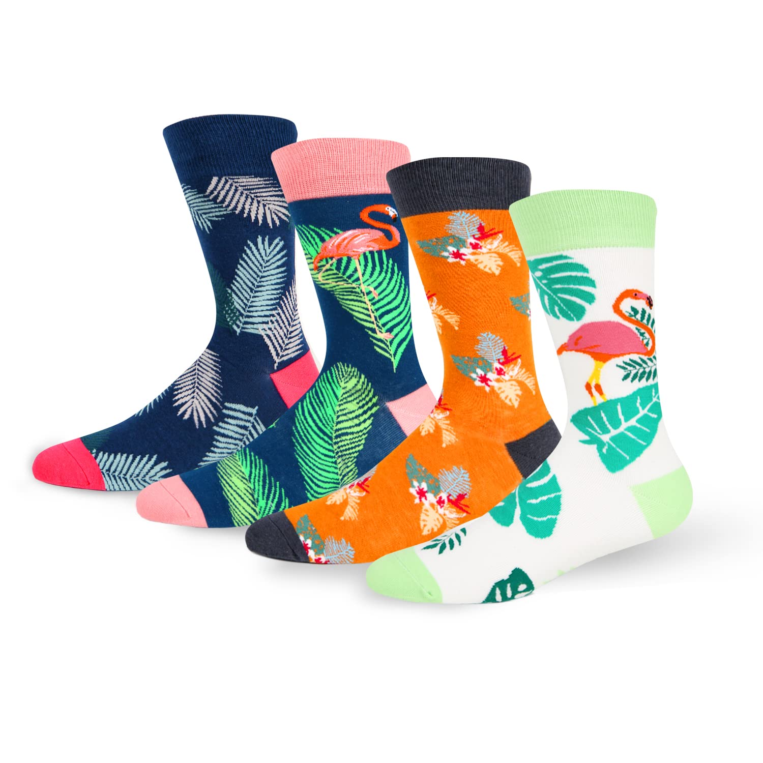 Funny Novelty Socks for Men - Colorful Crazy Dress Socks with Food, Animal & Argyle Patterns - Soft Cotton Crew Socks for Work, Gifts & Casual Wear