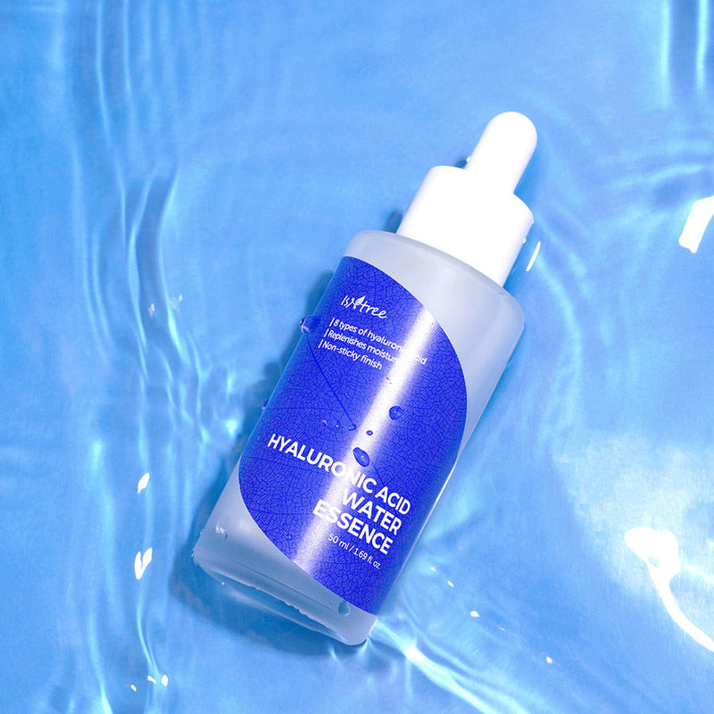 Isntree Hyaluronic Acid Water Essence 50ml - Hydrating Facial Serum for Dry Skin, Deep Moisturizer with Hyaluronic Acid - Perfect for Daily Skincare Routine & Night Care