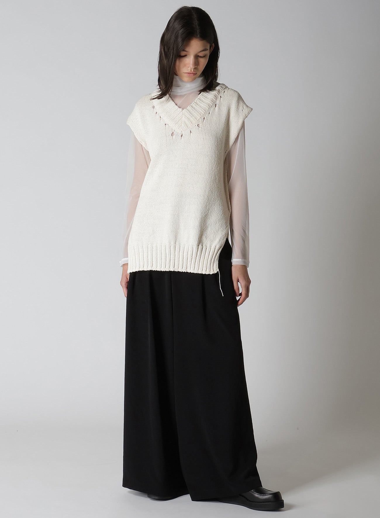 Broad Stitch Jersey Linking Vest for Women - Comfortable Knit Sweater Vest for Layering & Casual Outfits | Perfect for Office, Fall & Winter Fashion