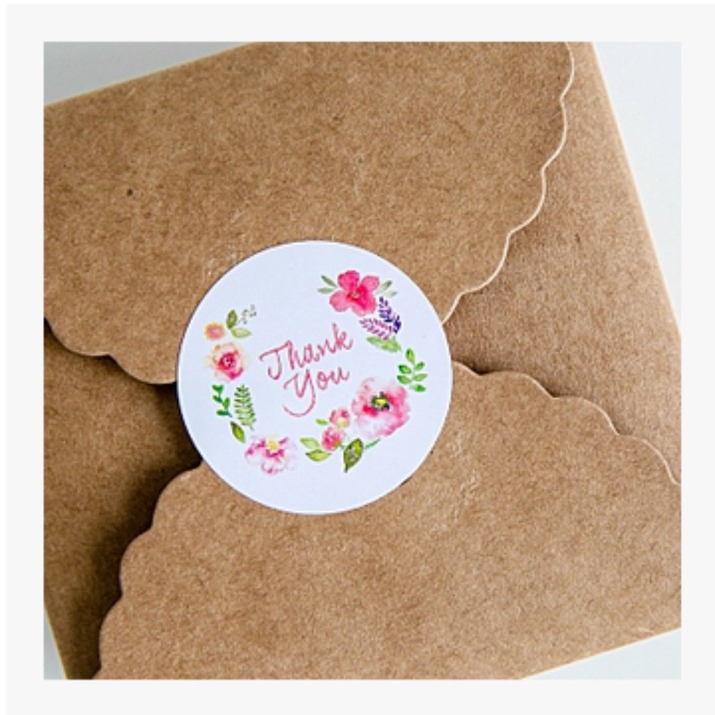 10 Sheets Floral Design Stickers - Waterproof Decorative Labels for Invitations, Envelopes, Letters & DIY Crafts - Perfect for Wedding, Party, Gift Wrapping & Scrapbooking