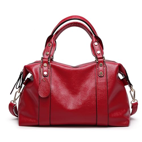Lychee Pattern Tote-red