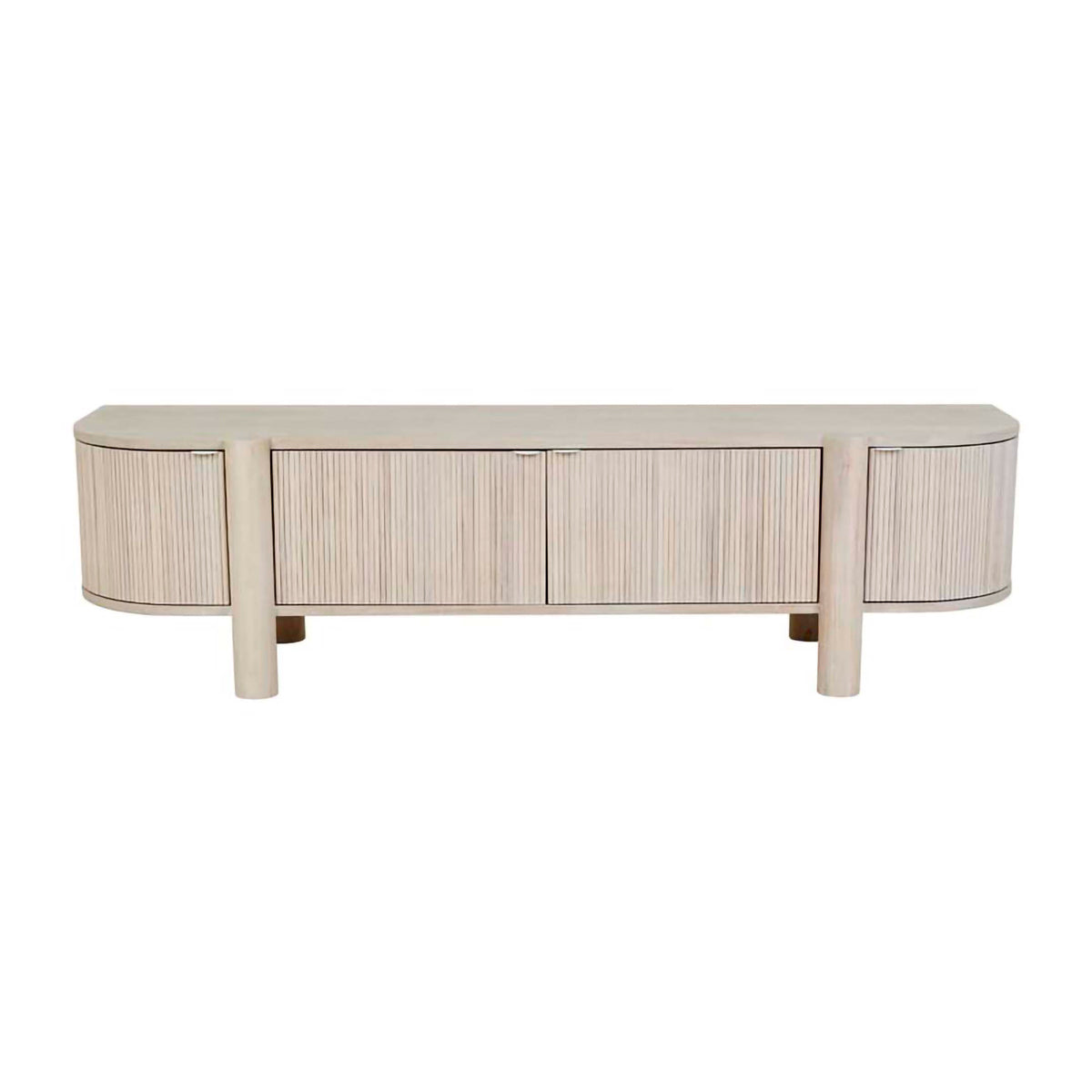 Artie Ripple Entertainment Unit - Modern TV Stand with Storage Shelves for Living Room, Bedroom & Home Theater Setup