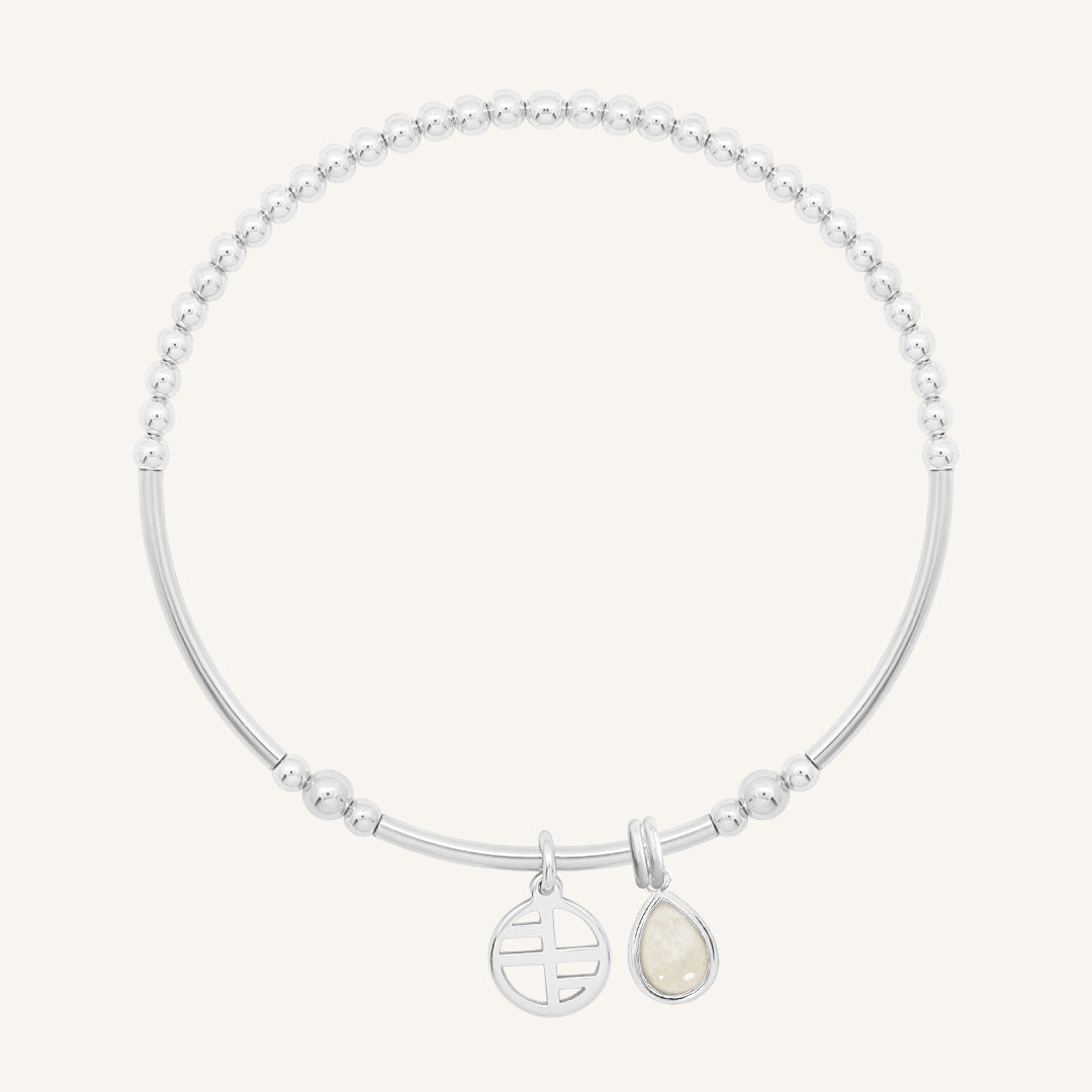 Moonstone Trove Charm Bracelet - Elegant Crystal Beaded Jewelry for Women | Perfect for Boho Style, Gift Giving & Everyday Wear