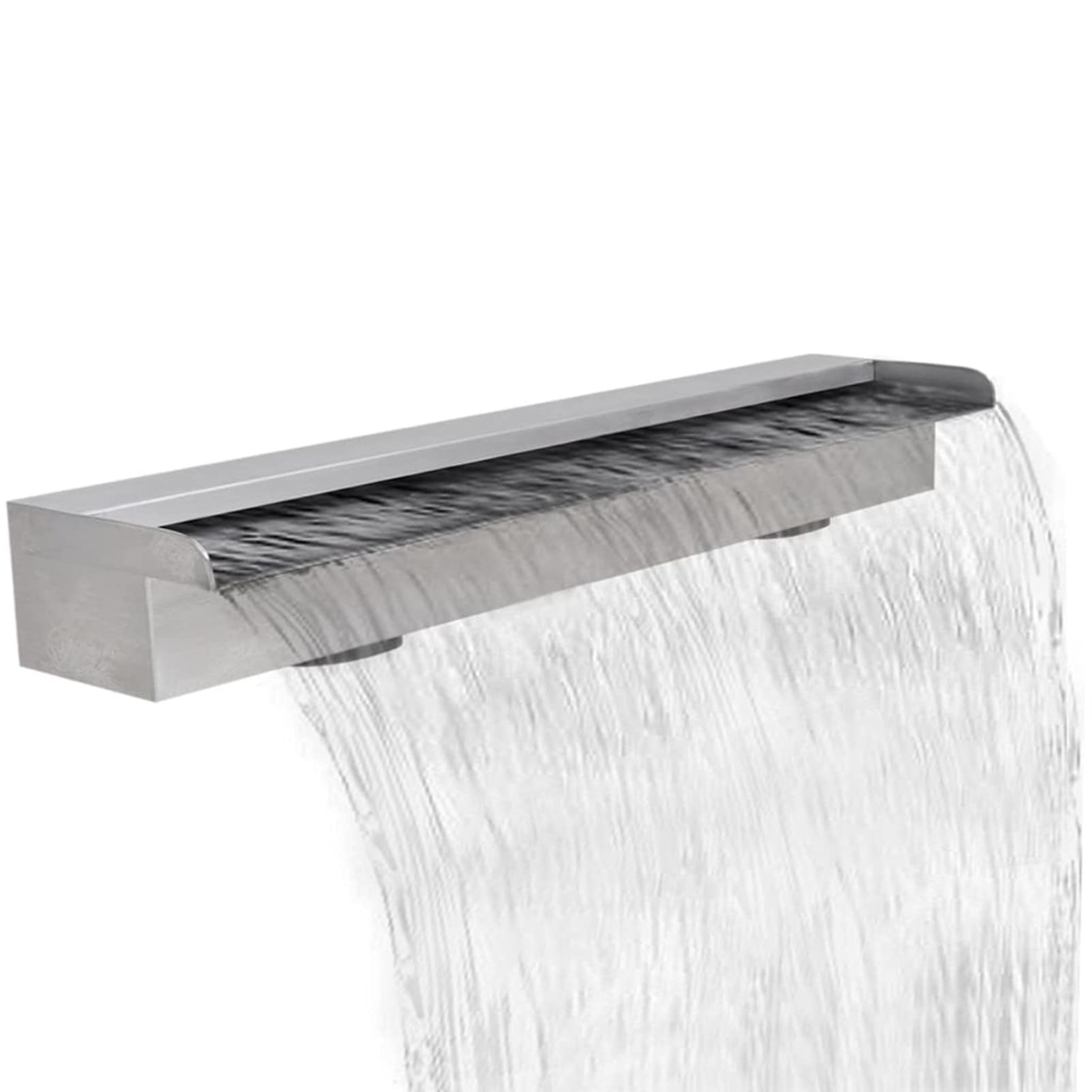 Stainless Steel Rectangular Pool Fountain - 35.4