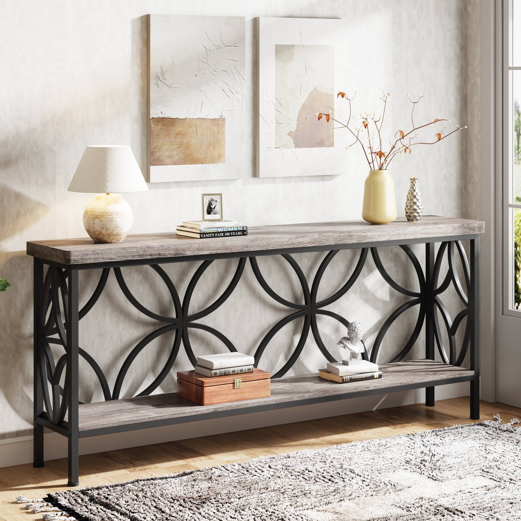 2 Tier Console Table - 70.9