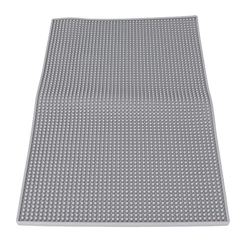 Professional Silicone Hairdressing Mat - Flexible, Heat-Resistant, Non-Slip Barber Table Mat for Salon & Home Use (Grey) | Perfect for Hair Clippers, Scissors, Combs & Styling Tools | Ideal for Barber Shops, Salons & Mobile Hairdressers