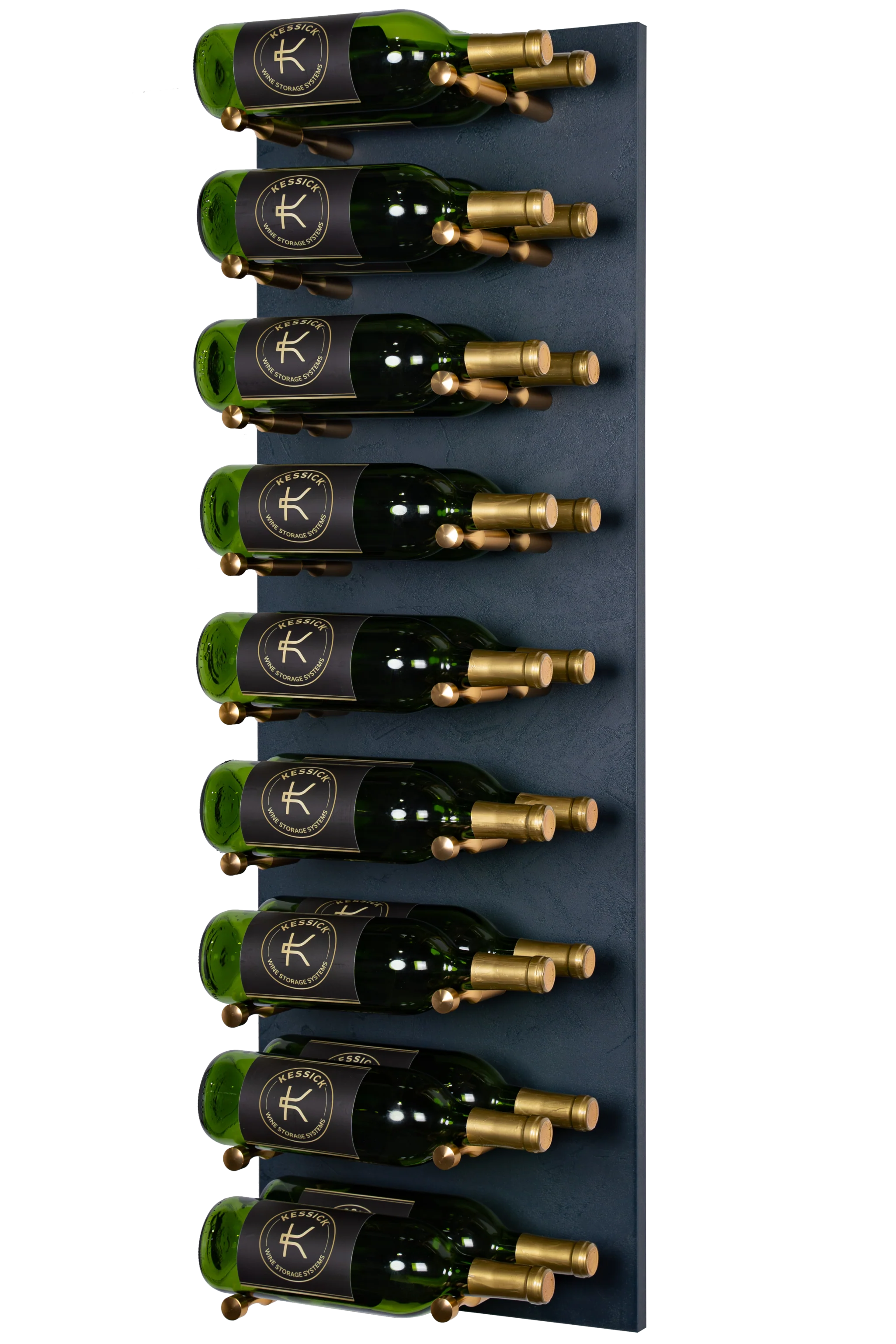 Kessick Wine as Art 14x42 Vertical Textured Panel Wine Rack - Elegant Wine Storage for Home, Office, or Restaurant Display