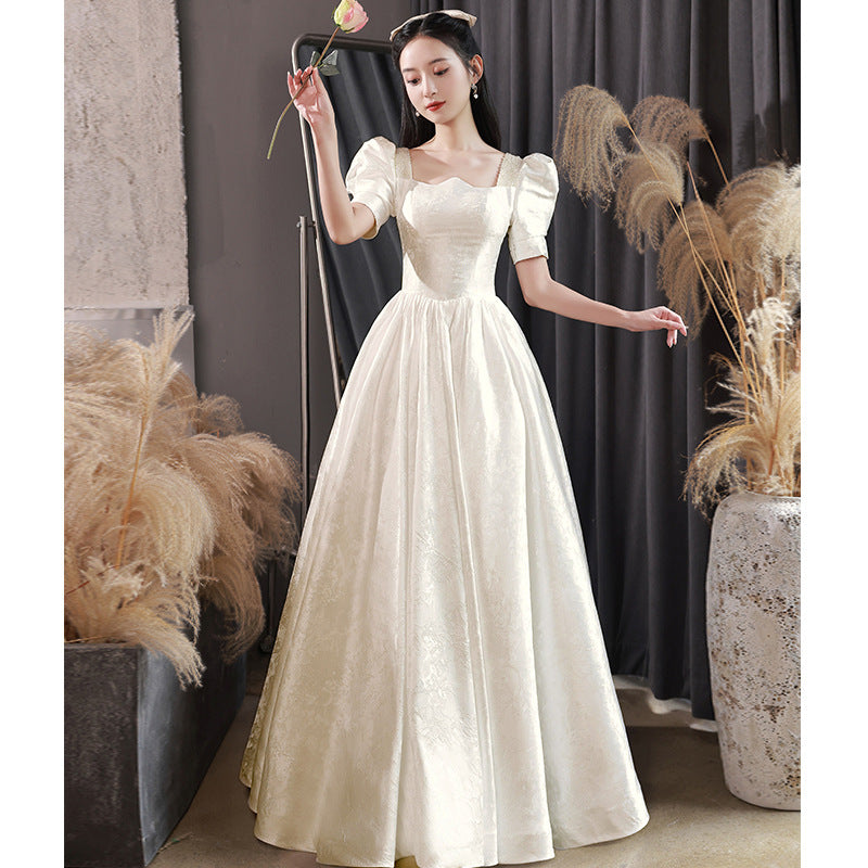 Elegant White A-Line Long Prom Dress for Sweet Princess Birthday Party - Formal Evening Gown for Homecoming, Quinceañera, and Special Occasions