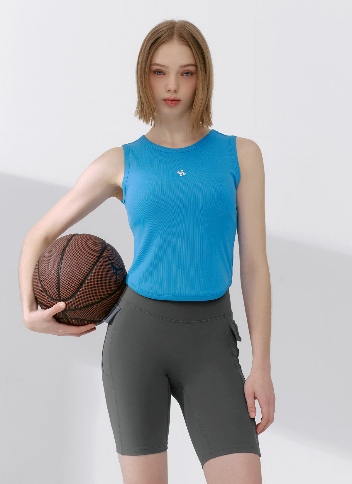 Women's Ribbed Tension Sleeveless Top - Stretchy Slim Fit Workout Shirt for Yoga, Gym & Running
