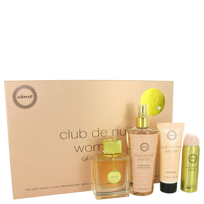 Armaf Club De Nuit 3.4 EDP Perfume Gift Set for Women - 4 Piece Fragrance Collection with Long Lasting Scent | Perfect for Date Night, Office Wear & Special Occasions