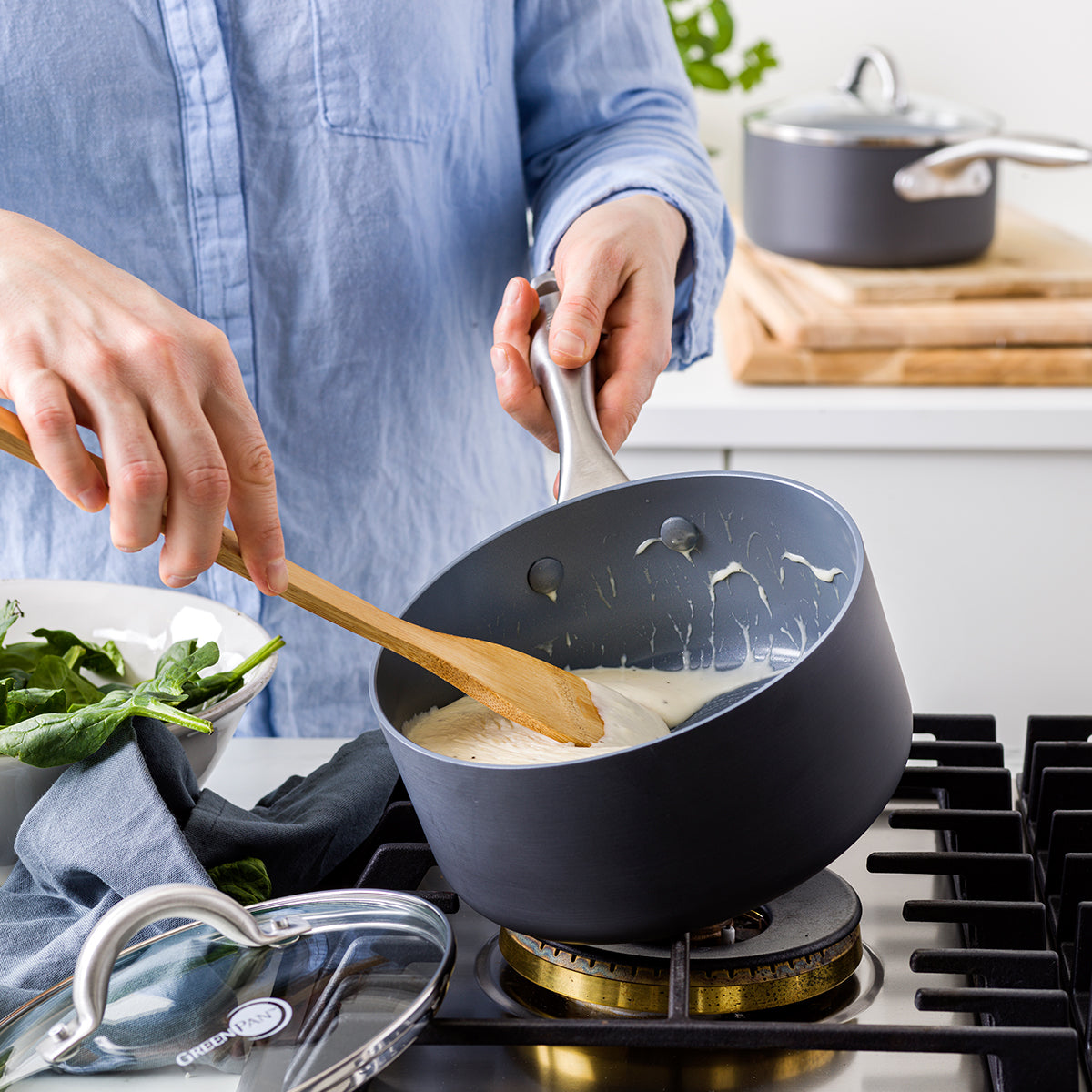 Lima Ceramic Nonstick 18-Piece Cookware Set - Non-Toxic PFOA-Free Pots and Pans for Healthy Cooking | Perfect for Frying, Boiling, Baking & Everyday Kitchen Use