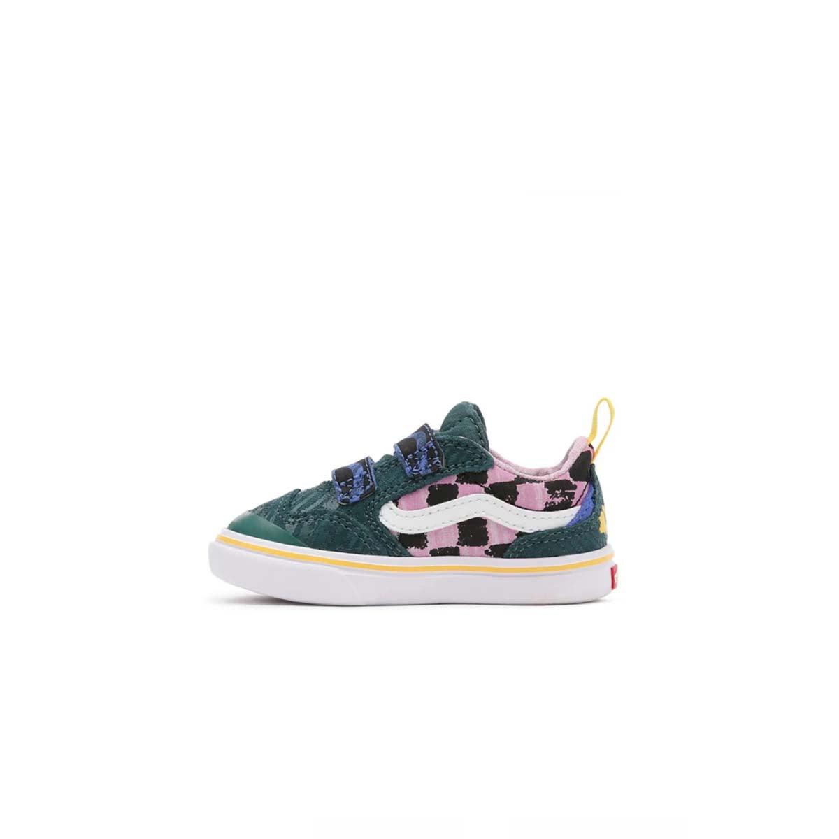Crayola Toddler Comfycush New Skool Vans Shoes - Comfortable & Stylish Sneakers for Kids - Perfect for School, Playground & Daily Wear