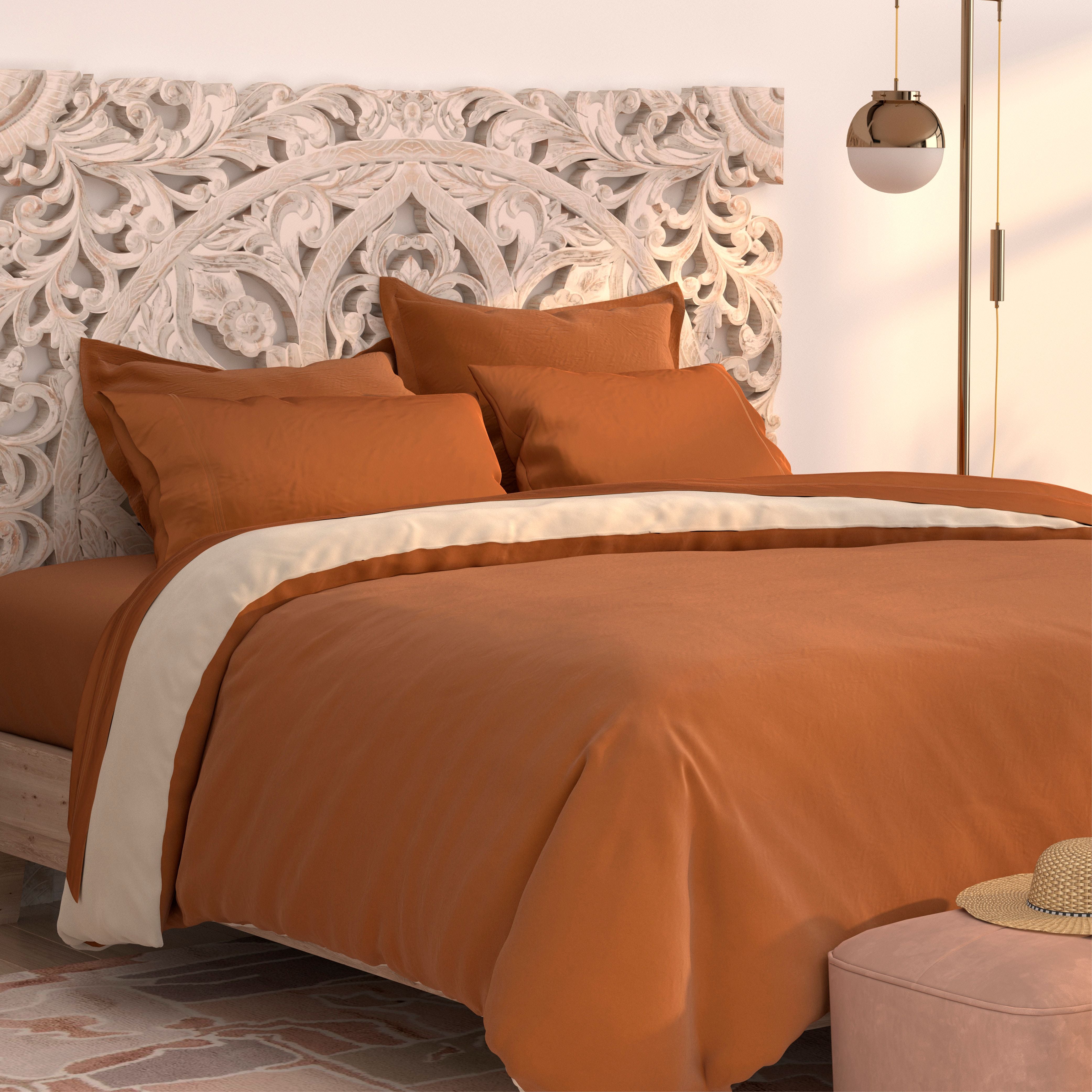 PureCare Soft Bamboo Pillow Sham Set - Breathable & Hypoallergenic for a Comfortable Sleep - Perfect for Bedroom, Guest Room, and Hotel Use
