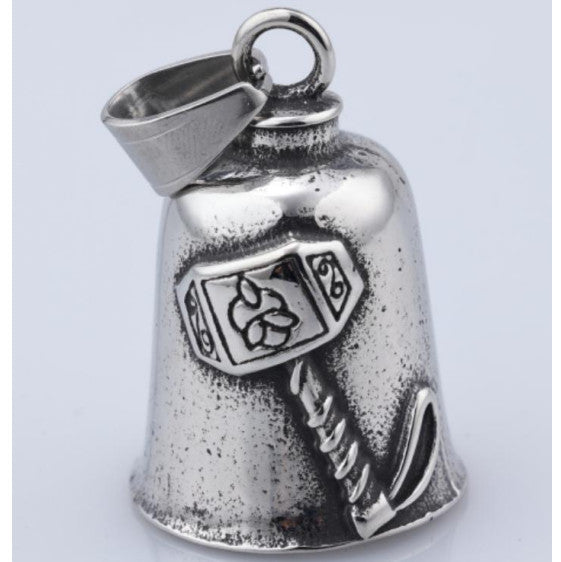 Thor's Hammer Motorcycle Bell - Norse Viking Themed Bike Accessory for Protection & Good Luck | Perfect for Harley, Cruiser & Chopper Riders