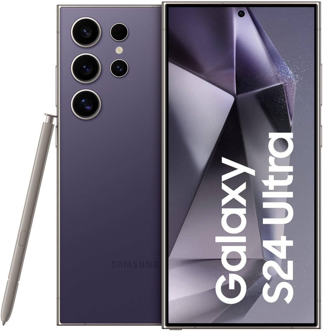 Samsung Galaxy S24 Ultra 512GB/12GB Dual SIM Titanium Violet - Premium Smartphone with S Pen for Business & Travel | Fast Charging, 200MP Camera, 5G Connectivity