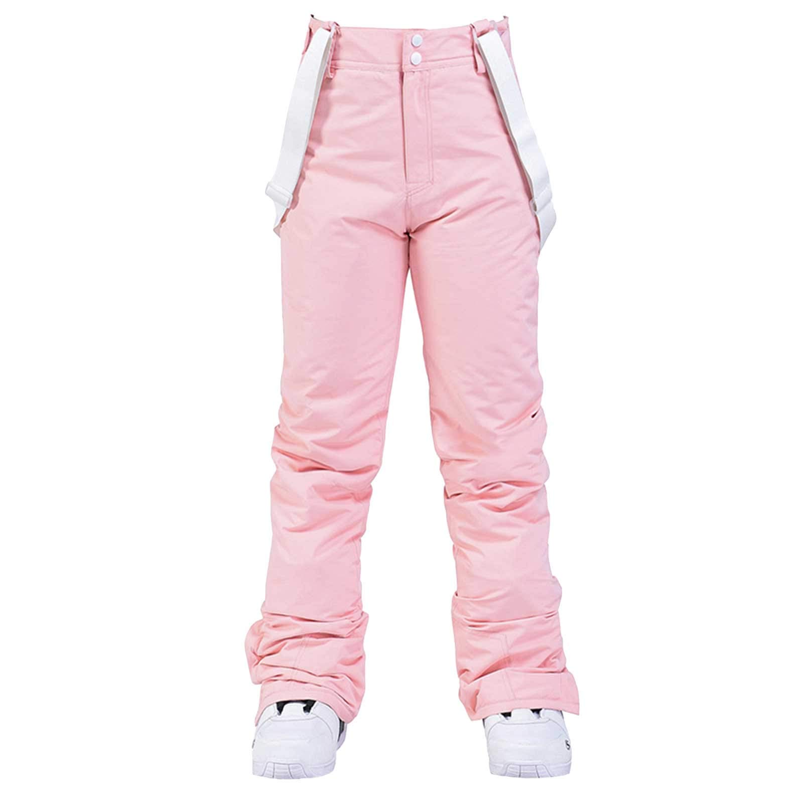 Fankle Women's Insulated Waterproof Snow Bib Overalls - Windproof Ski & Snowboarding Pants with Suspenders for Cold Weather - Perfect for Skiing, Snowboarding, and Winter Outdoor Activities