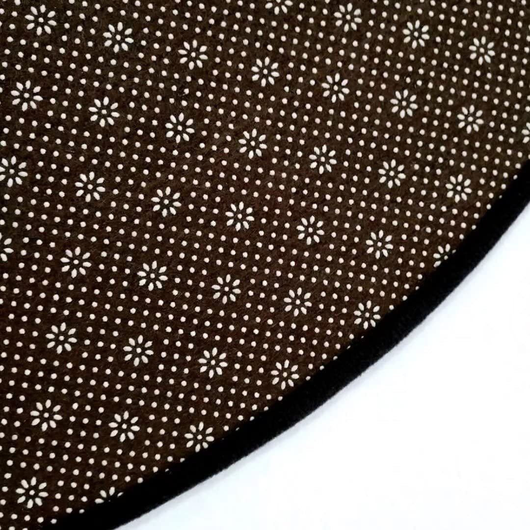 Large 6ft Round Boho Rug Pad - Non-Slip Washable Bohemian Area Rug for Living Room, Dining Room, Bedroom | Perfect for Sofa, Coffee Table & Home Decor (Beige)