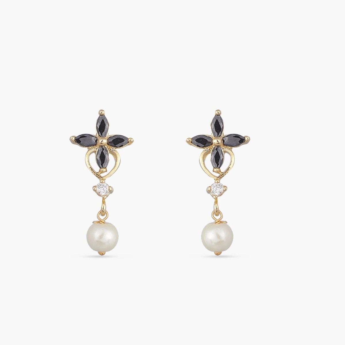 Lily Nakshatra Cubic Zirconia Stud Earrings for Women - Elegant CZ Jewelry Gift for Birthday, Anniversary & Special Occasions