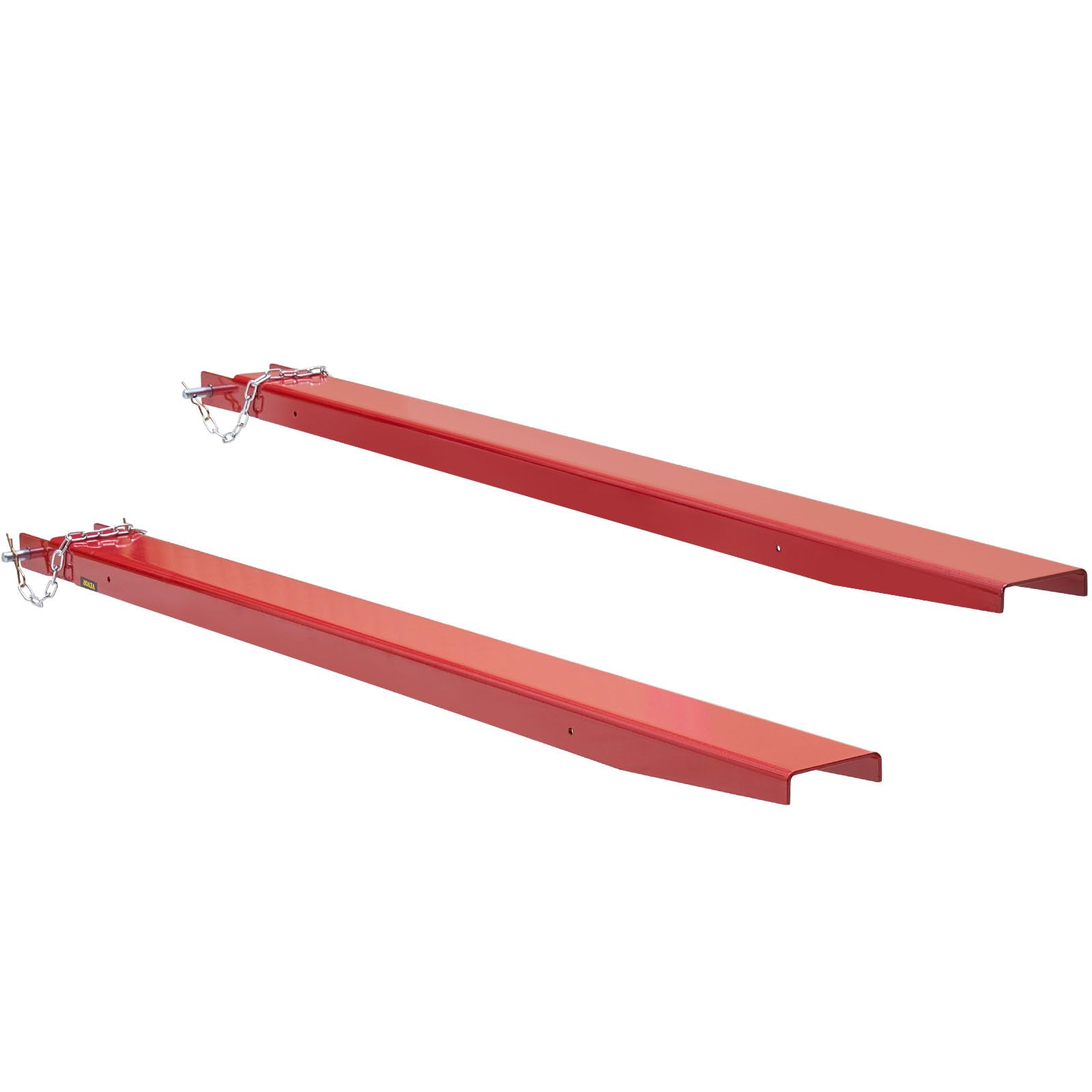 VEVOR 72 Inch Heavy Duty Forklift Extensions - 4.5 Inch Width Fork Extender with Pins for Forklift Trucks | Ideal for Warehouse, Construction & Industrial Material Handling