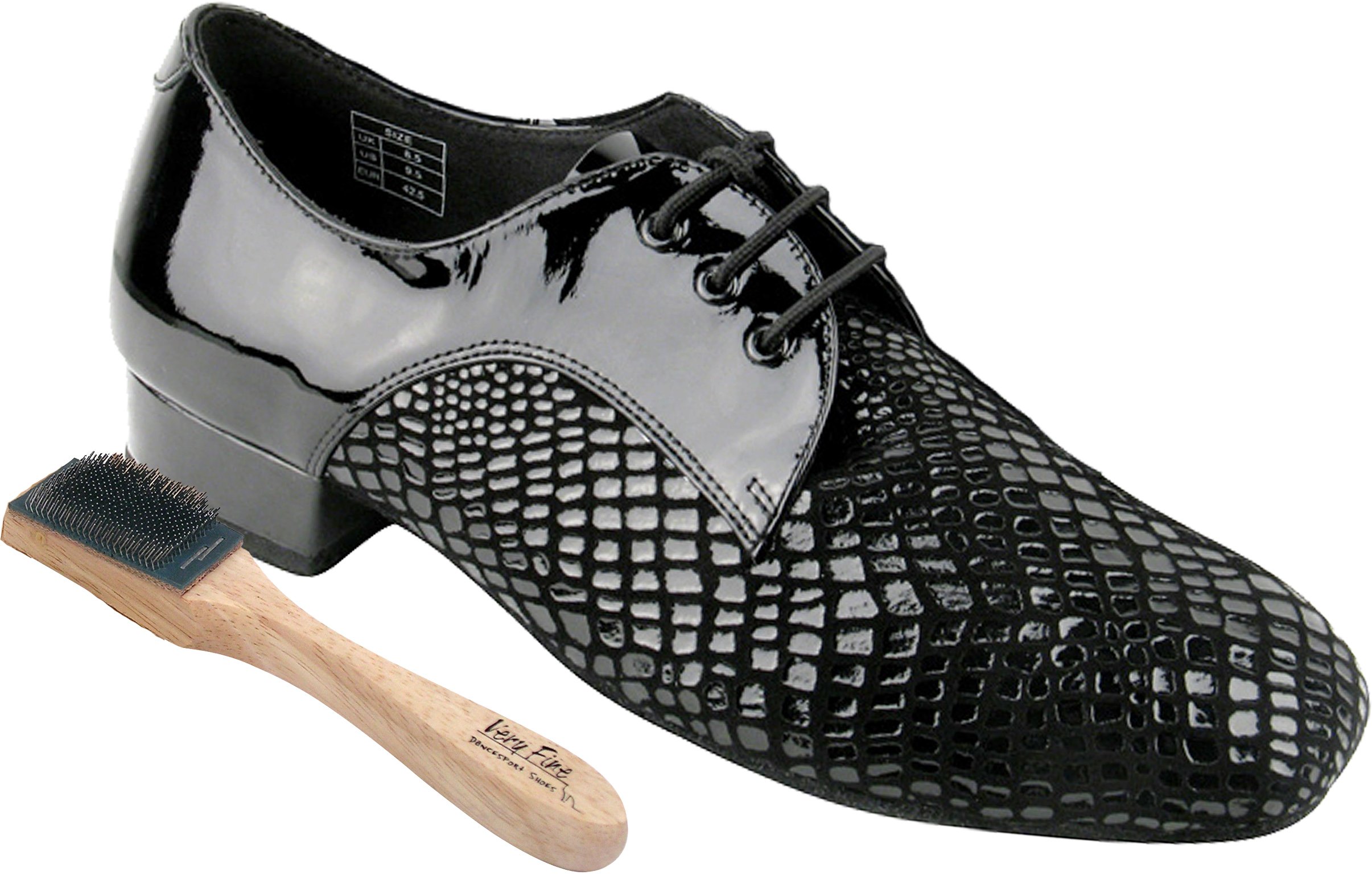 Premium Men's Latin Dance Shoes for Salsa, Ballroom & Tango - CD1418 with 1