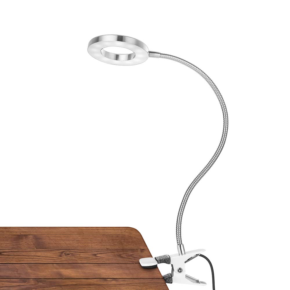 iFCOW USB LED Makeup Tattoo Lamp - Adjustable Beauty Table Light with Clamp for Microblading, Eyebrow & Eyeliner Tattooing - Perfect for Salon, Spa & Home Use