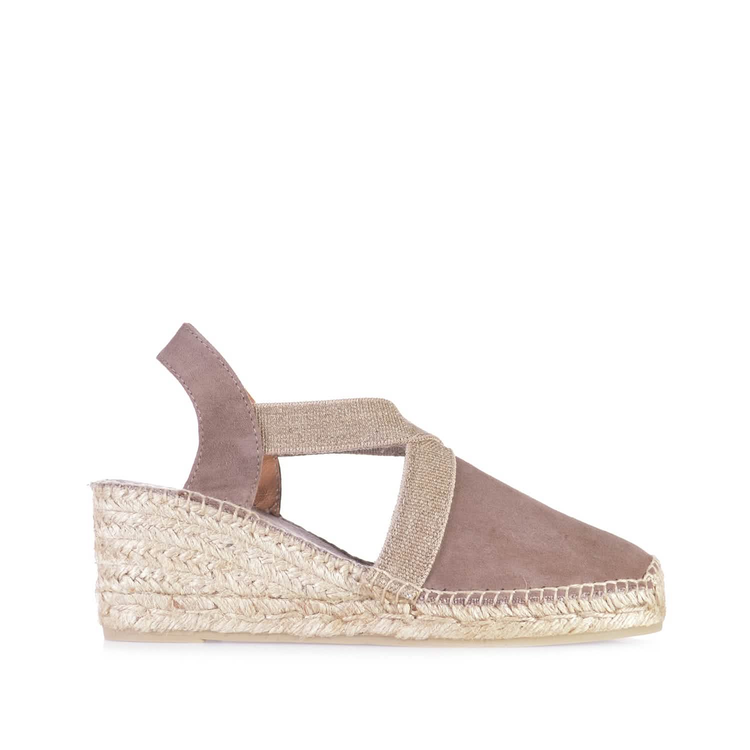 Women's Plain Suede Leather Wedge Espadrilles - Comfortable Casual Summer Shoes for Beach, Vacation & Everyday Wear | Tona