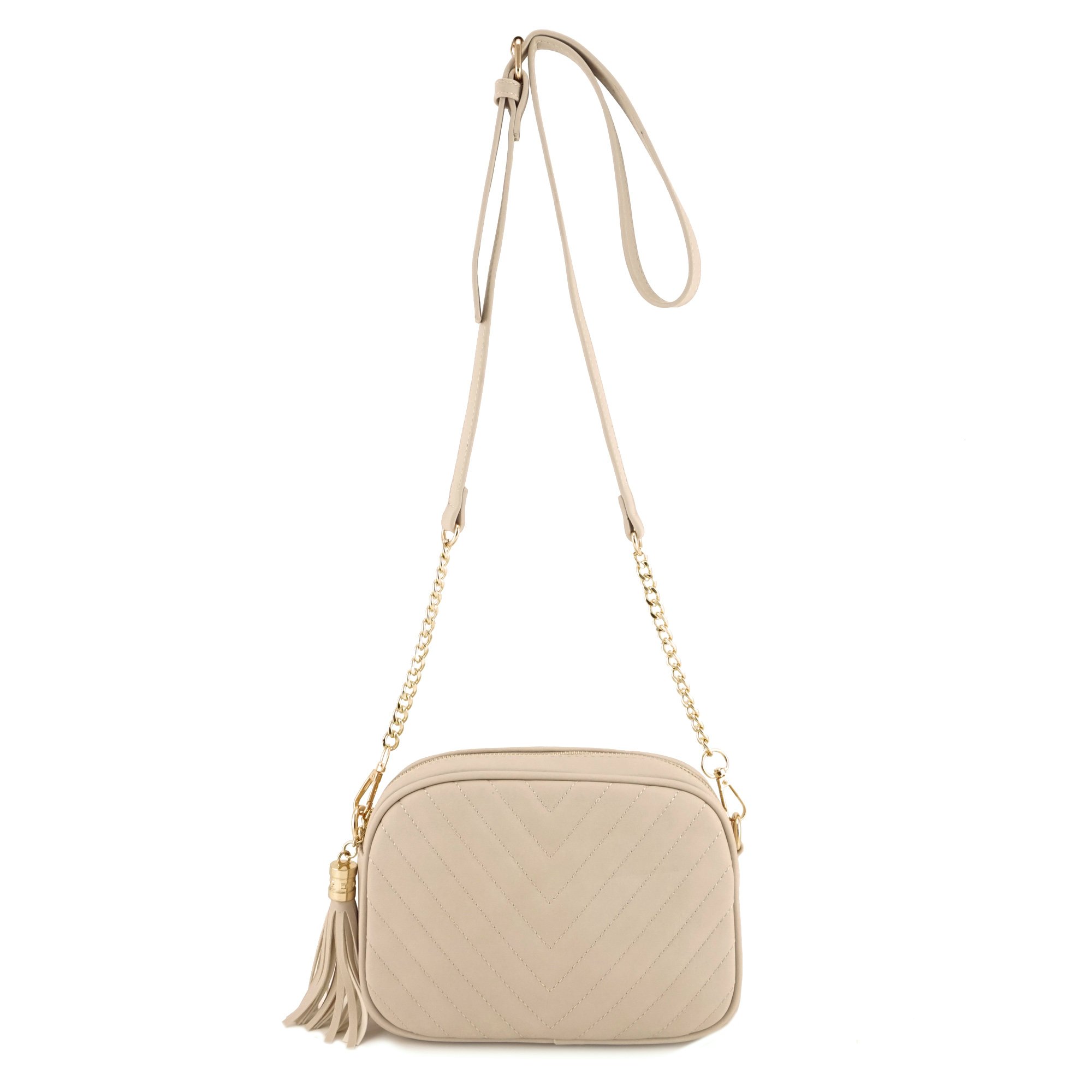 Stylish Crossbody Bag with Metal Chain Strap & Tassel Zipper - Fashionable Shoulder Purse for Women | Perfect for Work, Travel & Everyday Use