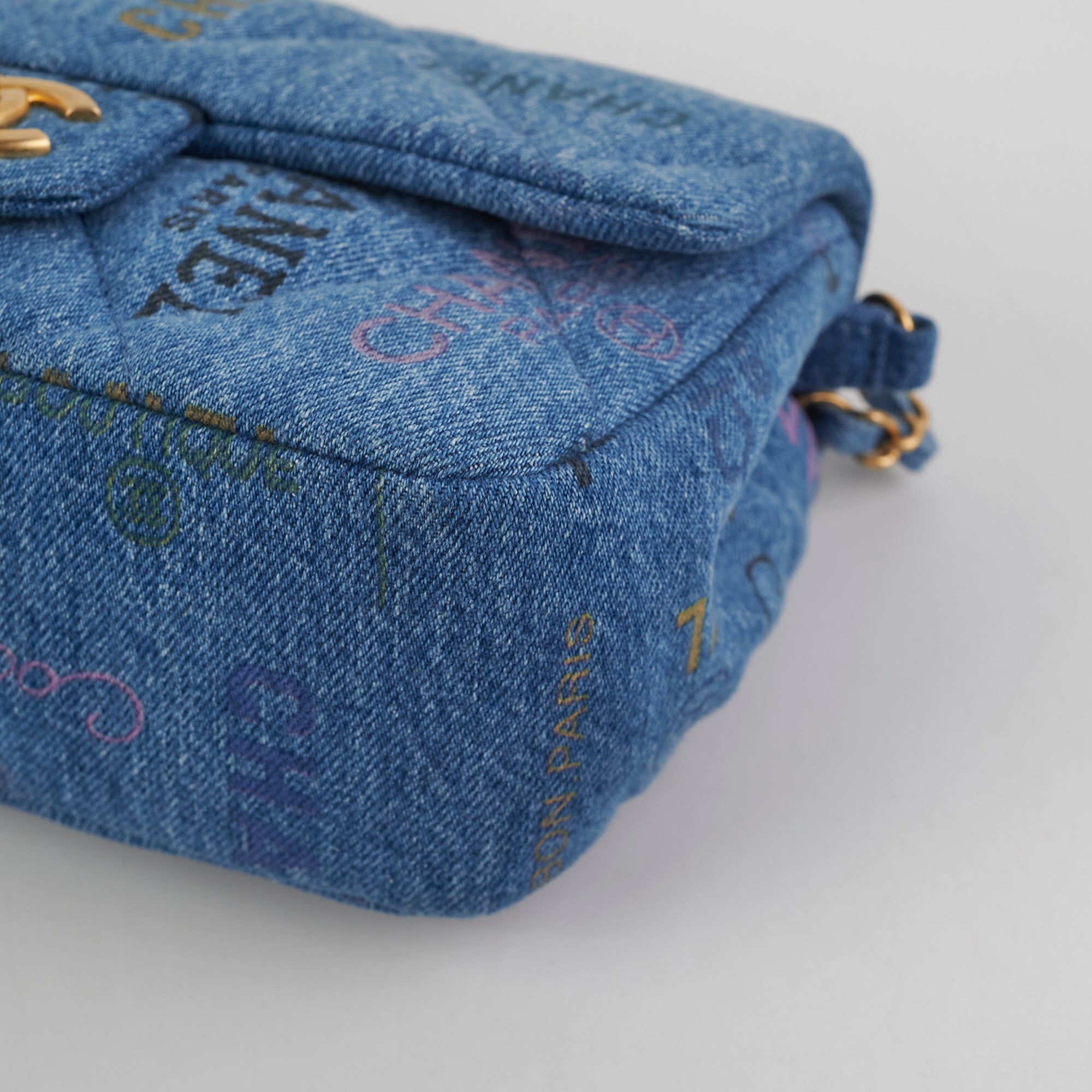 Chanel 22P Mini Rectangle Denim Flap Bag - Luxury Designer Crossbody Purse for Women | Perfect for Date Night, Shopping & Travel Accessories