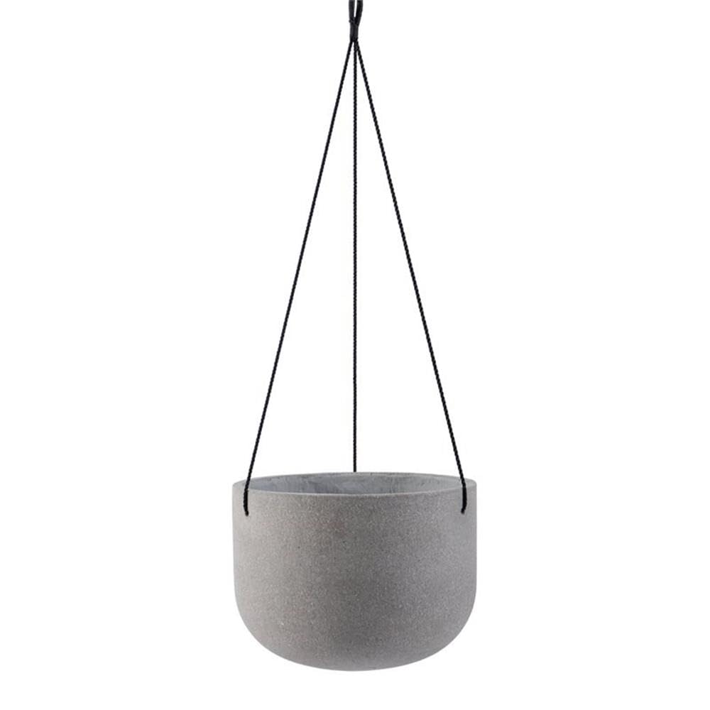 SAFAVIEH Outdoor Collection Rancer Light Grey Concrete Planter - Fully Assembled Modern Garden Decor for Patio, Balcony & Backyard
