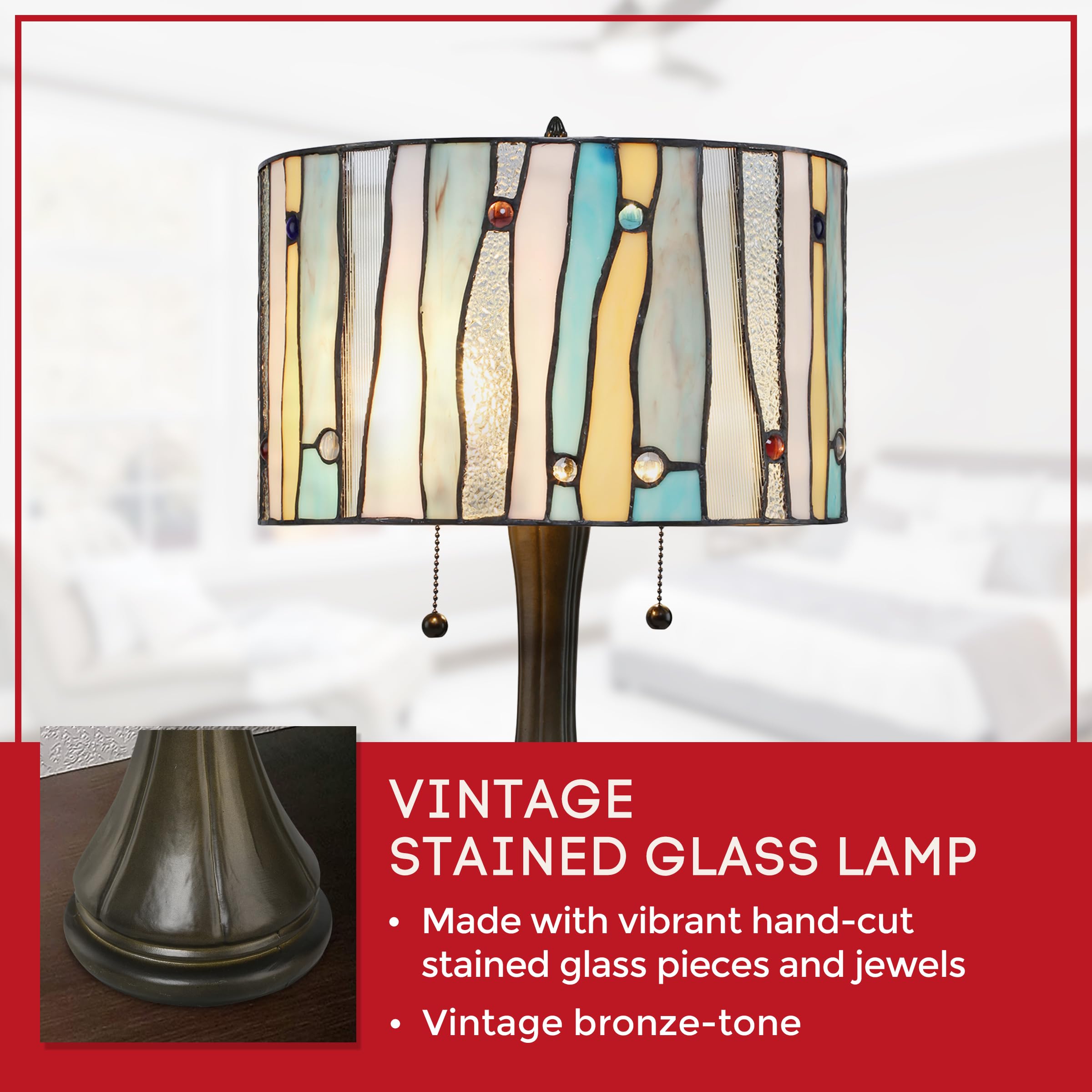 Serena D'italia Tiffany Style Table Lamp - 20.5