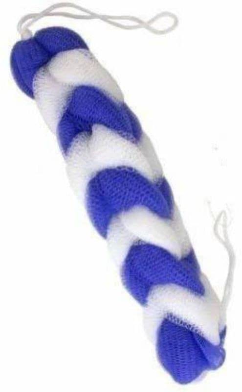 Ultra Soft Long Loofah Sponge Pouf Body Scrubber & Exfoliator - Pack of 4 Multicolor Bath Sponges for Shower, Spa & Gentle Skin Care