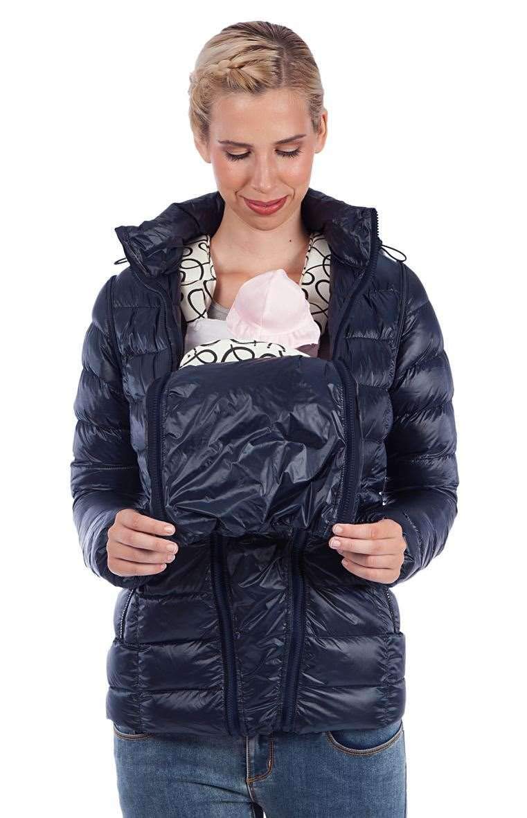 **Maternity Down Jacket with Patented 3-in-1 Extender Panel – Warm Winter Coat for Pregnant Women & Baby-Wearing Moms – Perfect for Outdoor Activities & Nursing**