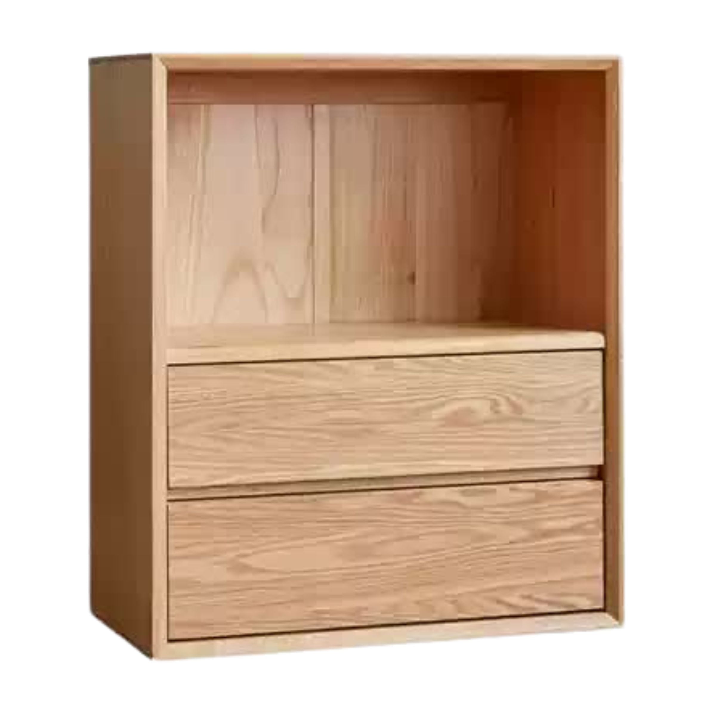 Oak Solid Wood Modern Creative Bookcase - Stylish Storage for Books & Home Decor | Perfect for Living Room, Office & Study Spaces
